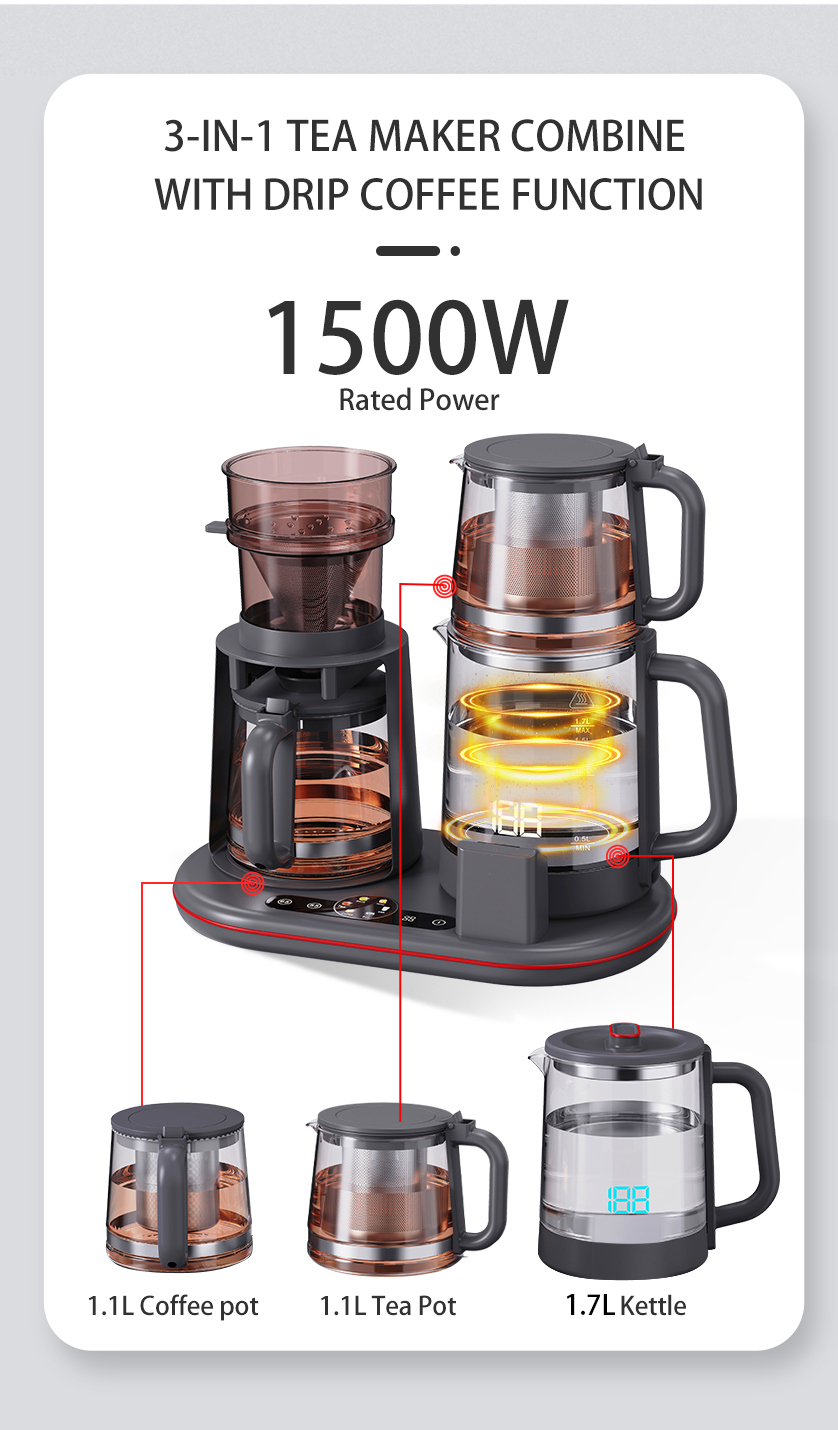 MÁY PHA TRÀ 3 TRONG 1 KẾT HỢP CHỨC NĂNG CÀ PHÊ NHỎ GỌN