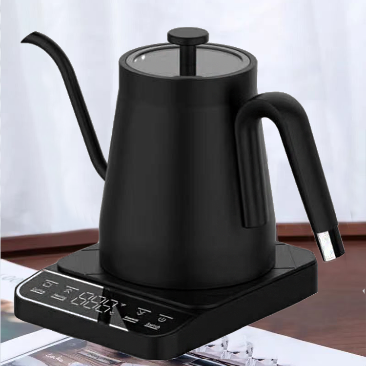 Đổ Trên 90 Độ Ấm Siêu Tốc Cổ Ngỗng Có Thể Điều Chỉnh Nhiệt Độ Thân Bằng Thép Không Gỉ Ấm Điện Di Động Thông Minh Cho Hộ Gia Đình