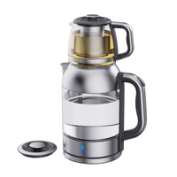 Bán 2.0LElectric Ấm Siêu Tốc Thủy Tinh Với 1.0L Ấm Trà Điện 2 Lớp Điện Thổ Nhĩ Kỳ Làm Trà Thiết Bị Gia Dụng 