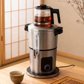 Thiết bị gia dụng Máy pha trà Điện Samovar SUS 304 Chất liệu thép không gỉ Bán buôn Trà điện Nồi hơi Ấm siêu tốc Samovar
