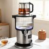 CE/CB Phê Duyệt Dung Tích 5.6L Lớn Samovar Cao Boron Ấm Trà Thủy Tinh Giữ Ấm Chức Năng Đôi Nồi Hơi Nồi Thổ Nhĩ Kỳ Làm Trà ấm Siêu Tốc