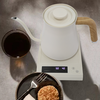 Thiết bị nhà bếp Máy pha cà phê Ả Rập Ấm đun nước điện bằng thép 700ML Thiết kế cổ điển Ấm đun nước cà phê cổ ngỗng