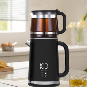 Yuekon Kitchen Engarce Maker Tea Arabic Set CE Rohs Digital Keep Water Water Boiler Double Layer Digital Tea Maker 