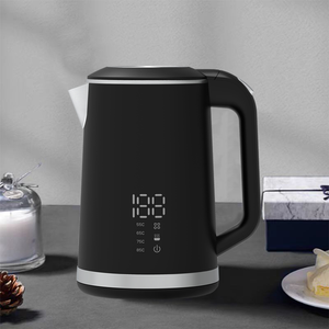 Thiết bị gia dụng1.5l 304 Ấm đun nước điện thân bằng thép không gỉ cấp thực phẩm Bình đun nước điện tường đôi 