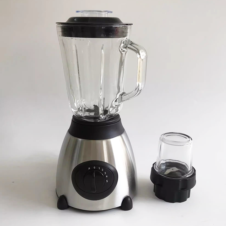 Cao Cấp Điện Gia Đình Thực Phẩm Nấu Máy Máy Ép Xay Sinh Tố 4 Lá Lưỡi Dao Mạnh Mẽ Máy Xay Thực Phẩm Inox