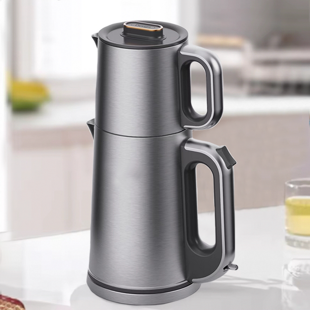 Nồi Trà Điện Inox Có Thể Điều Chỉnh Nhiệt Độ Máy Pha Trà Đế Xoay 360 Độ Trà Điện Ấm Siêu Tốc Nồi