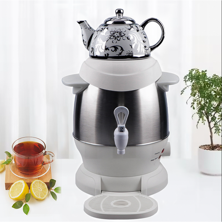 YUEKON Phổ Biến Nga Samovar Thổ Nhĩ Kỳ Trà Ấm Siêu Tốc Điện 5L Trà Dung Tích Lớn Ấm Siêu Tốc Với Gốm Sứ Trà