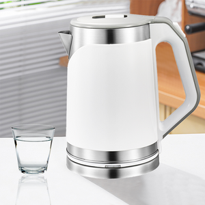 YUEKON Thiết bị nhà bếp Tường đôi bằng thép không gỉ 2l Ấm trà điện Ấm siêu tốc có đế 360 độ 