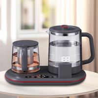 Bộ điều khiển cảm ứng mới Bộ pha trà với màn hình màu Home Ấm trà thông minh Thủy tinh Ấm đun nước điện và Bộ ấm đun nước Samovar