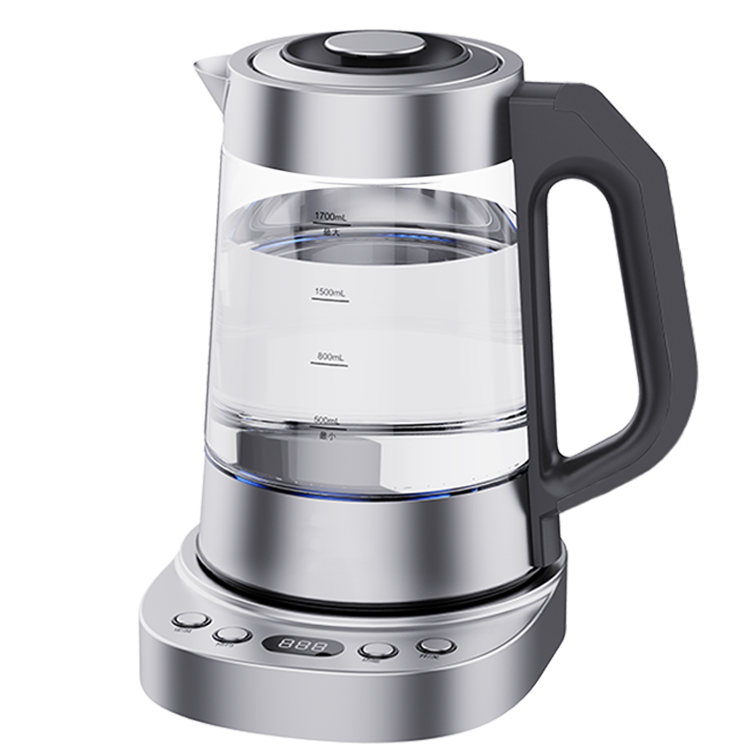 Nhà Bếp Phổ Biến 1.7L Nga Điện Ấm Siêu Tốc Thủy Tinh Samovar Nước Nồi Hơi Pha Trà Ấm Siêu Tốc Điện