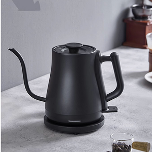 YUEKON 1.0l Điện Nhĩ Kỳ Ấm ​​Siêu Tốc Cà Phê Nội Thất Inox Kim Loại Đổ Qua Cà Phê Làm Cho Tay Nhỏ Giọt Cổ Ngỗng Ấm Siêu Tốc