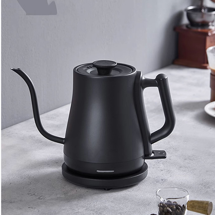 YUEKON 1.0l Điện Nhĩ Kỳ Ấm ​​Siêu Tốc Cà Phê Nội Thất Inox Kim Loại Đổ Qua Cà Phê Làm Cho Tay Nhỏ Giọt Cổ Ngỗng Ấm Siêu Tốc
