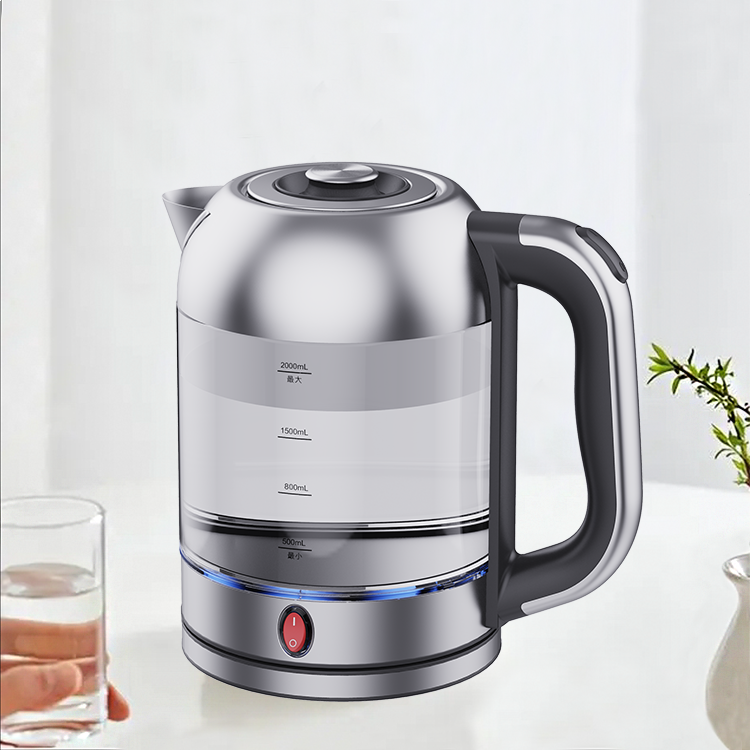 Bán 2.0LElectric Ấm Siêu Tốc Thủy Tinh Với 1.0L Ấm Trà Điện 2 Lớp Điện Thổ Nhĩ Kỳ Làm Trà Thiết Bị Gia Dụng 