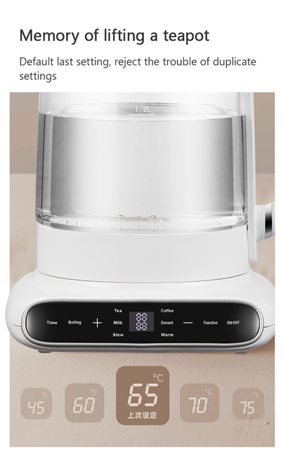 Thiết Bị Nhà Bếp Nhà Pha Trà Nước Đun Sôi Ấm Trà Thủy Tinh 1.5L Điện Ấm Siêu Tốc Nước Di Động Không Dây Ấm Siêu Tốc