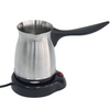 Màu Bạc Thổ Nhĩ Kỳ Tiếng Ả Rập Cà Phê Máy Espresso Mocha 0.5L Nhỏ Thép Không Gỉ Ấm Siêu Tốc Cà Phê Có Tay Cầm