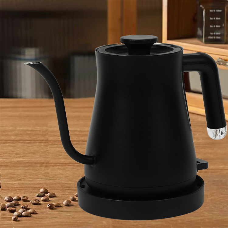 Bình trà cà phê bằng thép không gỉ 600ml 1200w Đổ qua ấm đun nước cà phê Cổ ngỗng Ấm đun nước điện