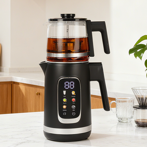 Ấm siêu tốc gắn tường đôi đa chức năng Ấm đun nước sôi nhanh 1500W có chức năng giữ ấm tự động Lớp lót bên trong bằng thép không gỉ 304 để sử dụng tại nhà