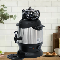 Top Bán Điện Chuyên Nghiệp Samovar Thổ Nhĩ Kỳ Trà Nồi Hơi 1L Top Ấm Trà + 4L Thân Ấm Điện Với Giữ Ấm trà