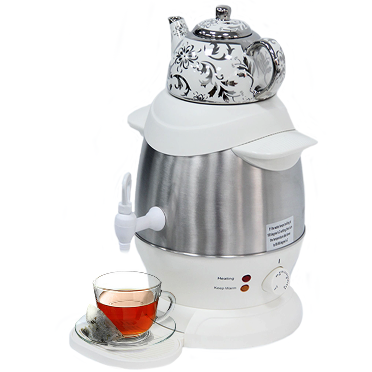 Bán Chạy Từ Thiết Bị Điện 2 Lớp Thổ Nhĩ Kỳ Làm Trà Tiếng Ả Rập Samovar Trà Bộ Gốm Ấm Điện Cho Nhà Bếp