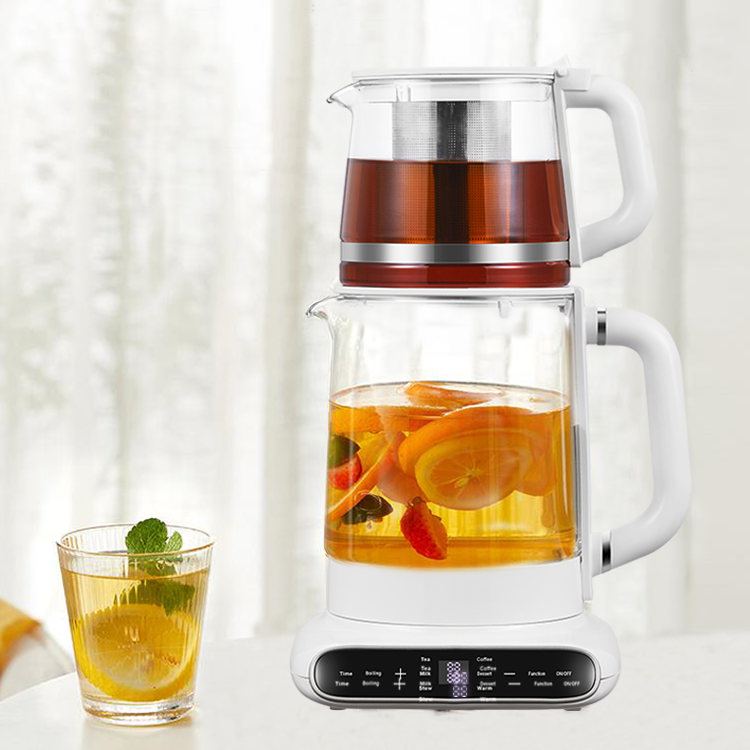 Thiết Bị Nhà Bếp Nhà Pha Trà Nước Đun Sôi Ấm Trà Thủy Tinh 1.5L Điện Ấm Siêu Tốc Nước Di Động Không Dây Ấm Siêu Tốc