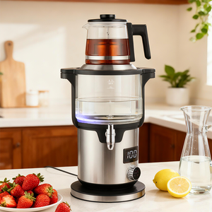 4.5 + 1.1L Thông Minh 2 Lớp Pha Trà Máy 2000W Hộ Gia Đình Núm Thổ Nhĩ Kỳ Trà Ấm Siêu Tốc Điện Không Dây Ấm Đun Nước Cho nước Sôi