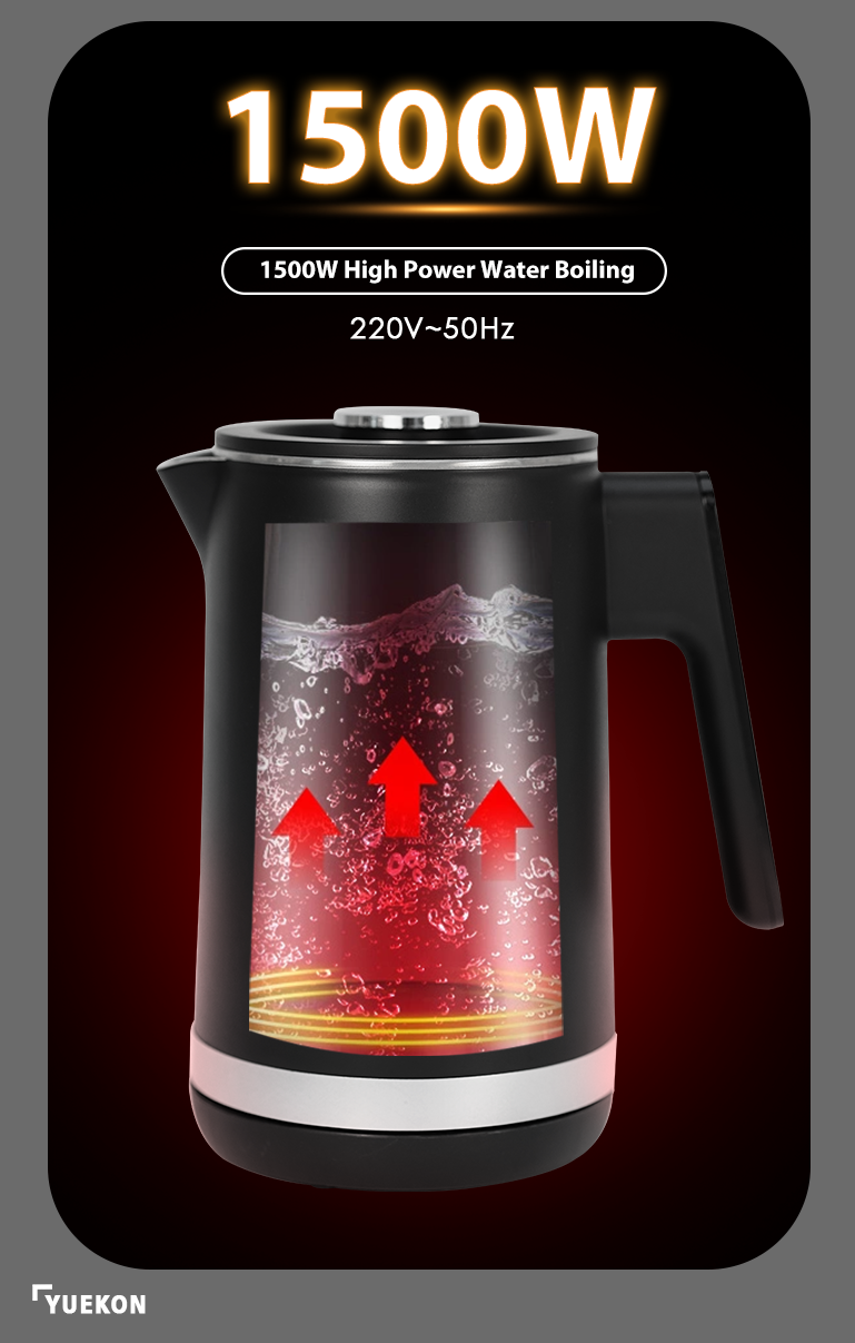 Ấm siêu tốc gắn tường đôi đa chức năng Ấm đun nước sôi nhanh 1500W có chức năng giữ ấm tự động Lớp lót bên trong bằng thép không gỉ 304 để sử dụng tại nhà