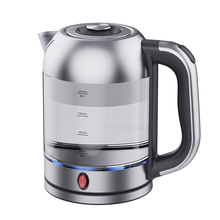 Máy Pha Trà Máy Ấm Điện Có Kính Cà Phê Trà Ấm Nóng 1850W Sôi Nhanh Di Động Điện Bình Thủy Tinh ấm Siêu Tốc 