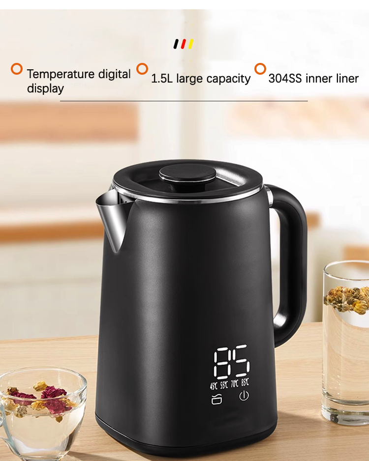 Hộ Gia Đình Nước Nóng Ấm Trà Ấm Siêu Tốc Samovar Pha Trà Điện Ấm Siêu Tốc Bộ Khay Có Điều Khiển Nhiệt Độ Kỹ Thuật Số 