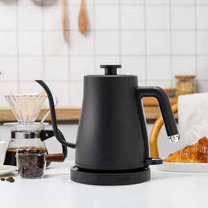 Di Động 1.0L Điện Ấm Đun Nước Cà Phê Xoay 360 Độ Căn Cứ Hộ Gia Đình 304 Thép Không gỉ Bình Cà Phê 