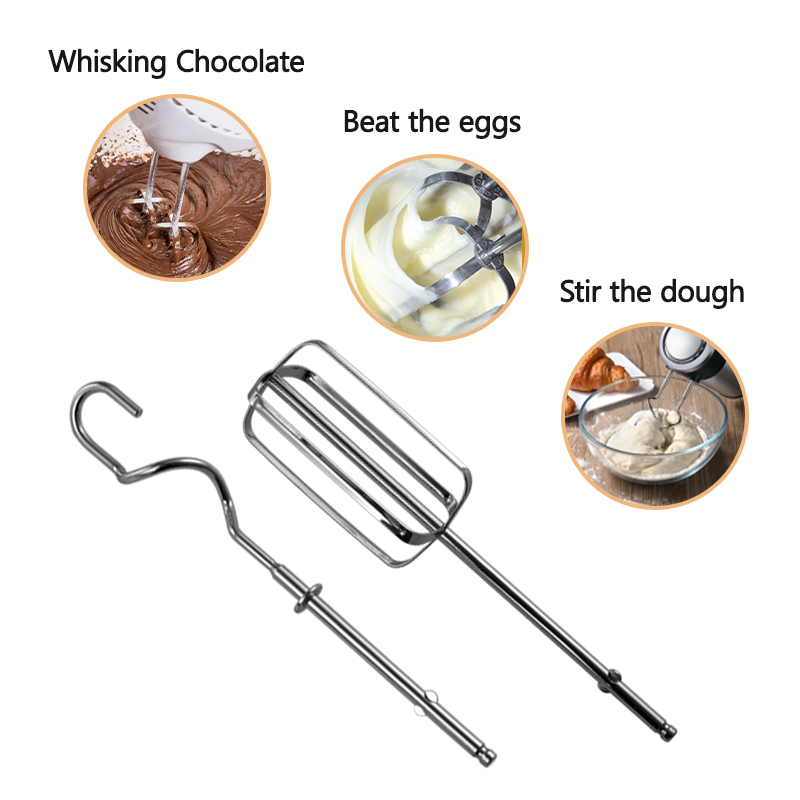 Bán buôn tùy chỉnh bằng thép không gỉ Trứng Beater Whisk Bộ phận Bánh Máy trộn Phụ kiện phụ tùng Hook cho máy trộn