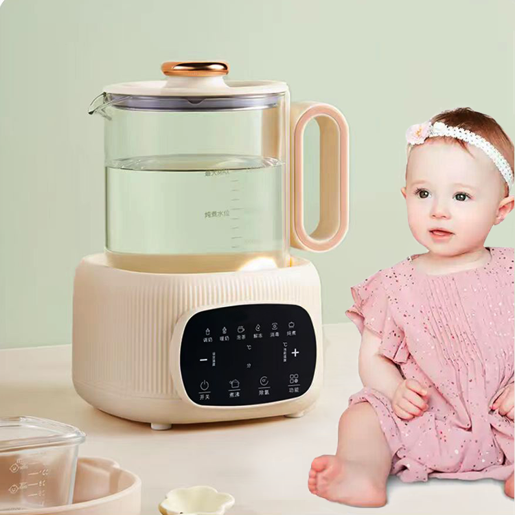 Thiết kế dung tích 1.3L Máy hâm sữa bình sữa cho bé Máy trộn sữa và ấm đun nước 3in1 có chức năng loại bỏ clo