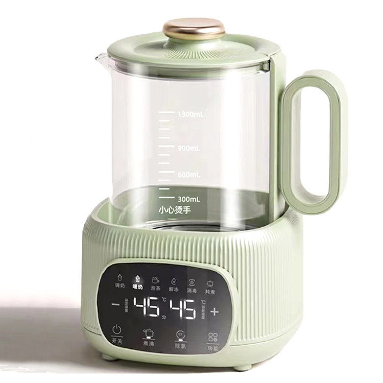 Thiết kế dung tích 1.3L Máy hâm sữa bình sữa cho bé Máy trộn sữa và ấm đun nước 3in1 có chức năng loại bỏ clo