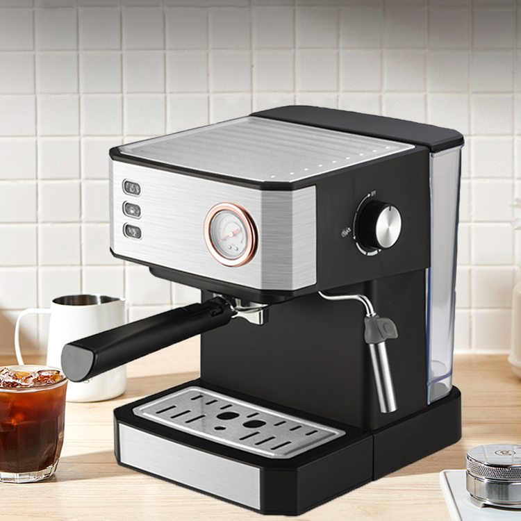 Máy pha cà phê điện nhỏ giọt Espresso 20Bar Máy pha cà phê Cappuccino với bình chứa nước trong suốt có thể tháo rời 1.6L 