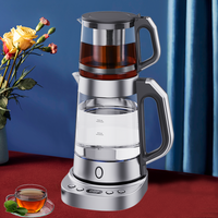 Thổ Nhĩ Kỳ Pha Trà Bộ Ấm Đun Nước Điện Hoàn Toàn Tự Động Đa Năng Làm Nóng Nhanh Hộ Gia Đình Kính Trà 2 Trong 1 Ấm Siêu Tốc Bộ Khay