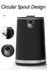 Yuekon 1.5L+1.1L Kettles Kettles Kettle và Teapot 2 In1 Layer Tea Layer Maker có kiểm soát nhiệt độ