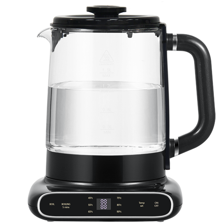 Đế xoay 360 Ấm đun nước điện thủy tinh 1.5l + 1.1l Ấm đun nước điện kiểu Thổ Nhĩ Kỳ kiểu Nga Samovar 