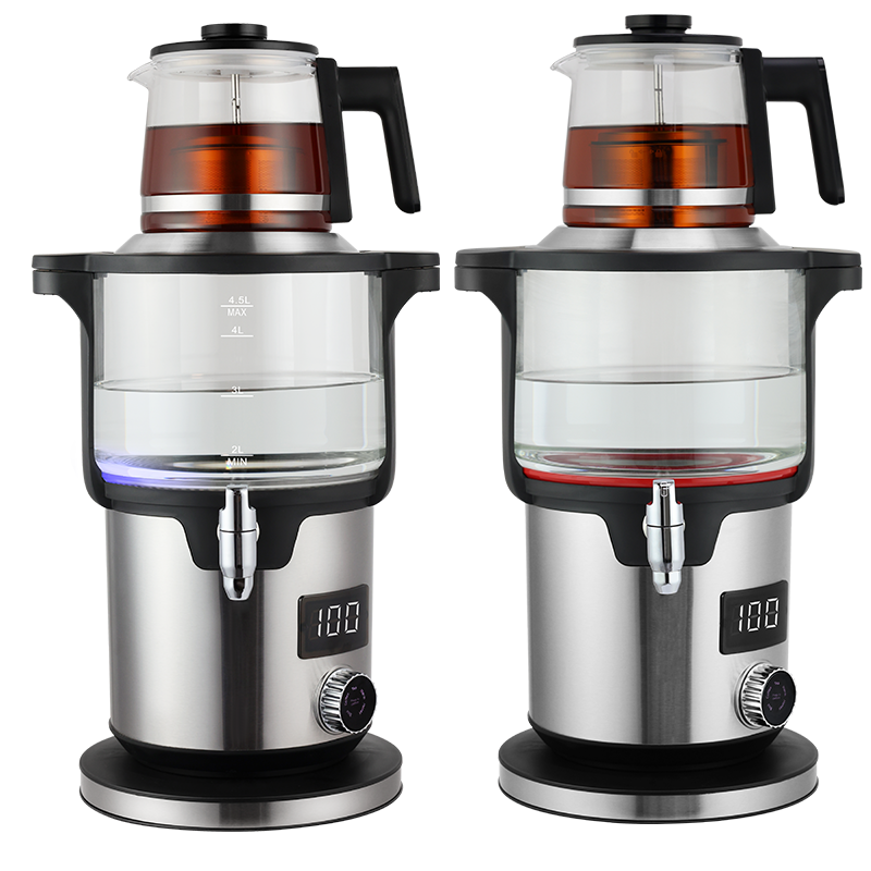 4.5 + 1.1L Thông Minh 2 Lớp Pha Trà Máy 2000W Hộ Gia Đình Núm Thổ Nhĩ Kỳ Trà Ấm Siêu Tốc Điện Không Dây Ấm Đun Nước Cho nước Sôi