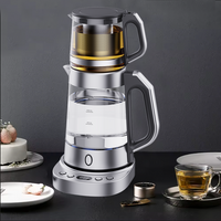 Bán 1.7 L Điện Thổ Nhĩ Kỳ Samovar Đôi Máy Pha Trà Thủy Tinh Bộ Ấm Trà Thủy Tinh Điện Ấm Siêu Tốc Thủy Tinh 