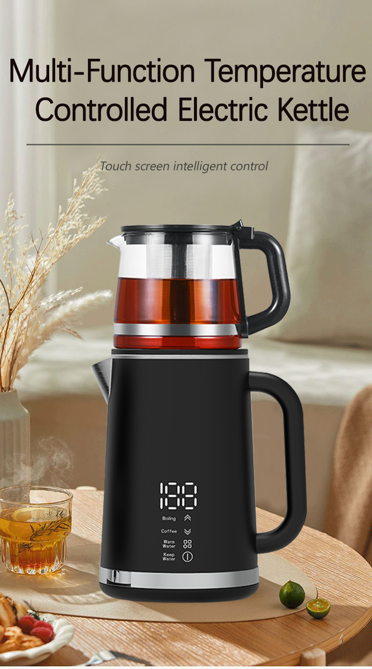 Ấm đun nước điện đôi tường có màn hình lọc