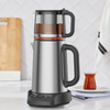 Đến mới 1500W 304 Thép không gỉ Thủy tinh Thổ Nhĩ Kỳ Kettle 2 In1 Samovar Tea Maker Machine với cơ sở màn hình cảm ứng