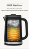 Thiết bị gia dụng Thiết kế mới Nhà máy điện Keitle Borosilicate Borosilicate Maker Double Wall Wall Tea Tea Tea For High Tea