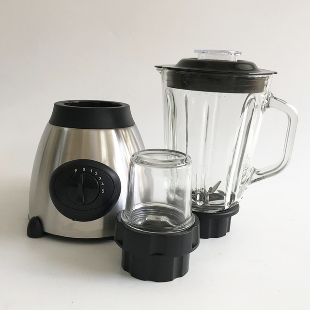 Cao Cấp Điện Gia Đình Thực Phẩm Nấu Máy Máy Ép Xay Sinh Tố 4 Lá Lưỡi Dao Mạnh Mẽ Máy Xay Thực Phẩm Inox