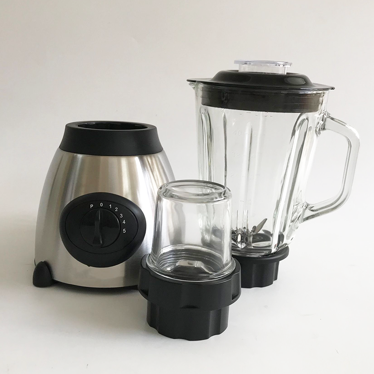 Cao Cấp Điện Gia Đình Thực Phẩm Nấu Máy Máy Ép Xay Sinh Tố 4 Lá Lưỡi Dao Mạnh Mẽ Máy Xay Thực Phẩm Inox