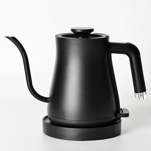 Bình trà cà phê bằng thép không gỉ 600ml 1200w Đổ qua ấm đun nước cà phê Cổ ngỗng Ấm đun nước điện