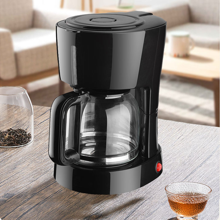 Máy pha cà phê Espresso nhỏ giọt 650W 1.5L 5-10 Cup màu đen