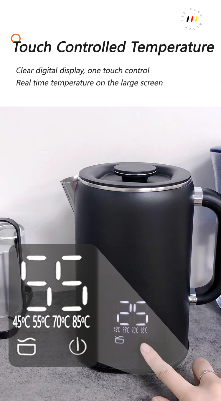 Hộ Gia Đình Nước Nóng Ấm Trà Ấm Siêu Tốc Samovar Pha Trà Điện Ấm Siêu Tốc Bộ Khay Có Điều Khiển Nhiệt Độ Kỹ Thuật Số 