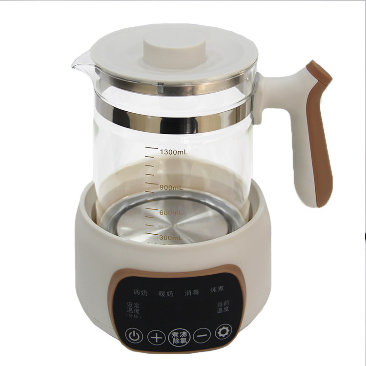 Chất Lượng Cao 1.3L Trà Nóng Ấm Siêu Tốc Bình Giữ Nhiệt Bộ Điều Chế Công Thức Ấm Sữa Thủy Tinh Ấm Siêu Tốc Điện