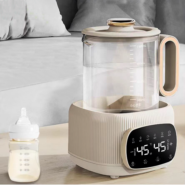 Thiết kế dung tích 1.3L Máy hâm sữa bình sữa cho bé Máy trộn sữa và ấm đun nước 3in1 có chức năng loại bỏ clo