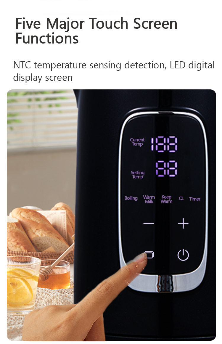 Thiết bị gia dụng Bộ ấm trà đôi Máy pha trà điện Samovar 2 trong 1 