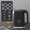 Ấm đun nước hai lớp bằng thép không gỉ 1.5L Điều khiển nhiệt độ Ấm trà điện kỹ thuật số thông minh